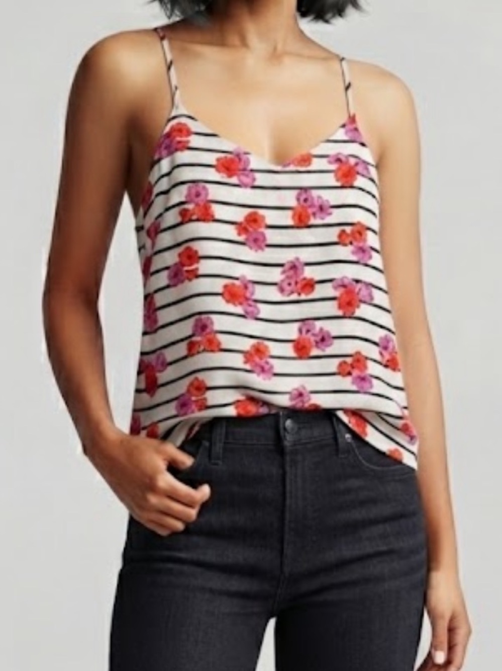 J Crew Floral Racerback Camisole Top